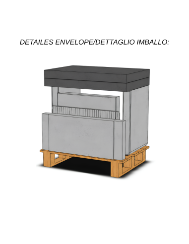 SAROM Barbecue Porto New 160 x 51,5 x 96,8 cm Griglia E Ampio Tavolo Laterale
