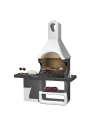 SAROM Barbecue Ulisse Carbonella 170 x 64 x 232 cm Griglia E Ampio Tavolo Laterale