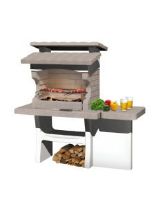SAROM Barbecue Luxor 159 x 72 x 161,5 cm Pietra Ricostruita Con Tavolo Laterale