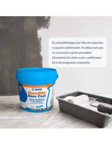 MAPEI Dursilite Base Coat Fondo Murale Liscio Colorabile Supporti Disomogenei