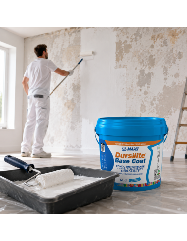MAPEI Dursilite Base Coat Fondo Murale Liscio Colorabile Supporti Disomogenei