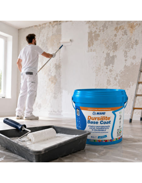 MAPEI Dursilite Base Coat Fondo Murale Liscio Colorabile Supporti Disomogenei