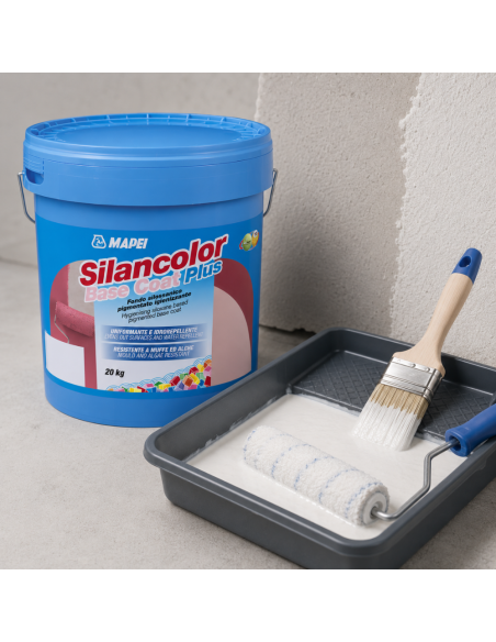 MAPEI Silancolor Base Coat Plus Fondo Silossanico Igienizzante Uniformante 20Kg