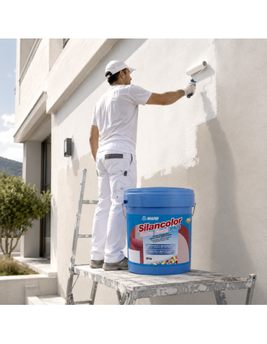 MAPEI Silancolor Base Coat Plus Fondo Silossanico Igienizzante Uniformante 20Kg