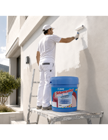 MAPEI Silancolor Base Coat Plus Fondo Silossanico Igienizzante Uniformante 20Kg