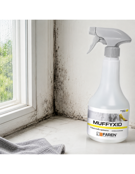 Faren MUFFYXID 500 ml Pulitore Antimuffa Ad Azione Rapida Igienizzante 3 Pezzi