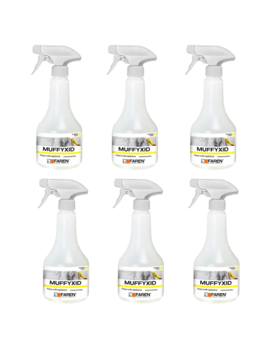 Faren MUFFYXID 500 ml Pulitore Antimuffa Ad Azione Rapida Igienizzante 6 Pezzi