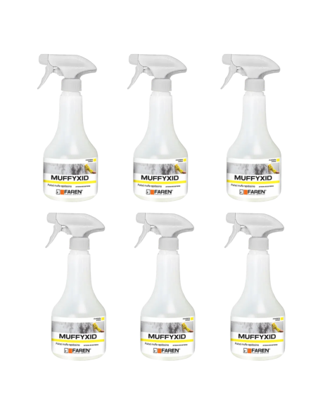 Faren MUFFYXID 500 ml Pulitore Antimuffa Ad Azione Rapida Igienizzante 6 Pezzi
