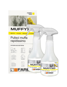 Faren MUFFYXID 500 ml Pulitore Antimuffa Ad Azione Rapida Igienizzante 2 Pezzi