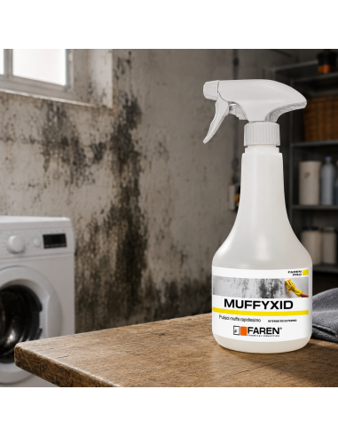 Faren MUFFYXID 500 ml Pulitore Antimuffa Ad Azione Rapida Igienizzante 2 Pezzi