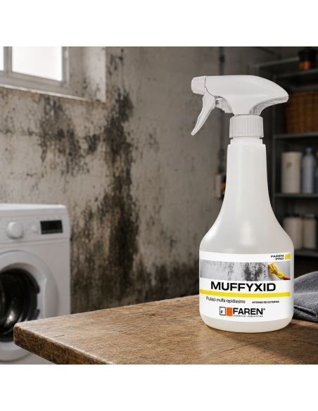 Faren MUFFYXID 500 ml Pulitore Antimuffa Ad Azione Rapida Igienizzante 2 Pezzi