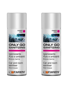 Faren ONLY GO SANITIZING Spray Igienizzante Per Auto E Ambienti 200 ml 2 Pezzi