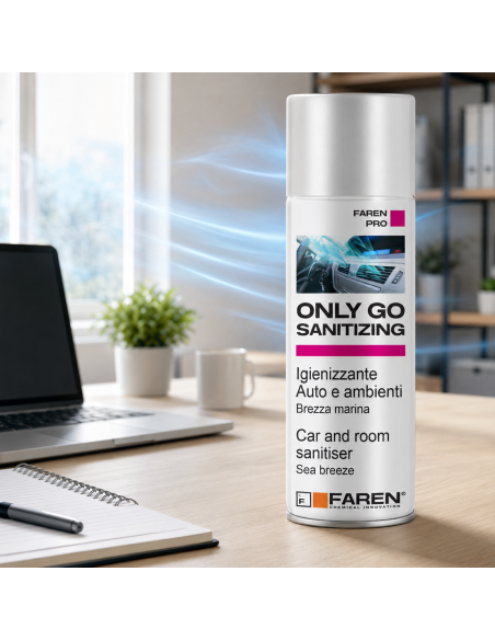 Faren ONLY GO SANITIZING Spray Igienizzante Per Auto E Ambienti 200 ml 2 Pezzi