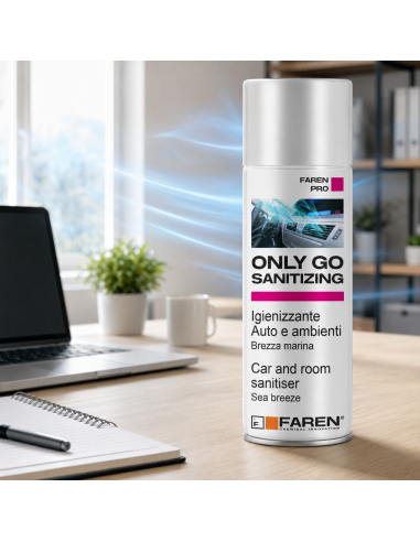Faren ONLY GO SANITIZING Spray Igienizzante Per Auto E Ambienti 200 ml 12 Pezzi