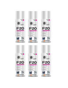 Faren F20 Igienizzante Spray Profumato Per Climatizzatori Casa Auto 400ml 6 Pezzi