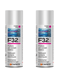 Faren F32 Pulitore Contatti Spray Sgrassante A Rapida Evaporazione 400ml 2 Pezzi