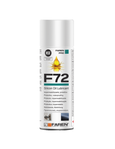 Faren F72 Olio Silicone Spray 400ml Lubrificante Idrorepellente Metalli