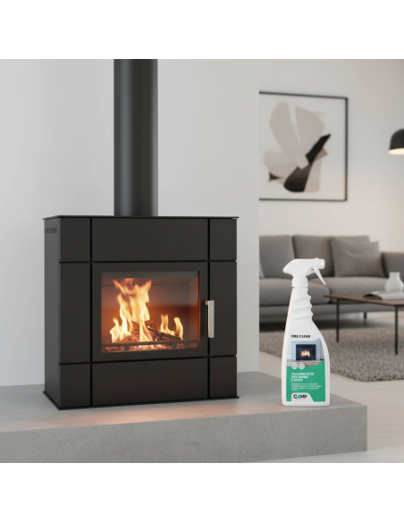 KIT 6 Fire Clean Da 750 ml Pulitore Decarbonizzante Vetri E Superfici Di Camini 