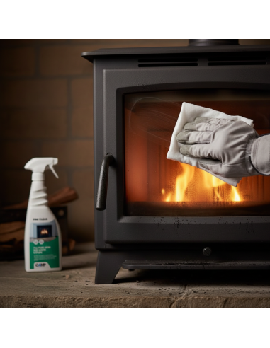 KIT 6 Fire Clean Da 750 ml Pulitore Decarbonizzante Vetri E Superfici Di Camini 