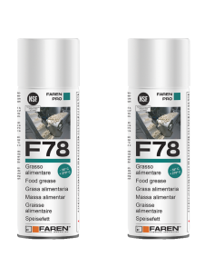 Faren F78 Grasso Spray Alimentare FDA Atossico Antiossidante 400 ml 2 Pezzi