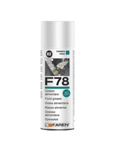 Faren F78 Grasso Spray Alimentare FDA Atossico Antiossidante Protettivo 400 ml