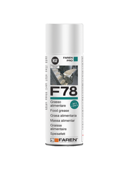 Faren F78 Grasso Spray Alimentare FDA Atossico Antiossidante Protettivo 400 ml