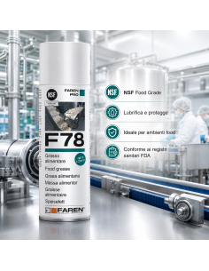 Faren F78 Grasso Spray Alimentare FDA Atossico Antiossidante Protettivo 400 ml 2