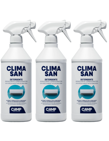 CAMP Climasan Detergente Per filtri E Componenti Climatizzatori 750 ml 3 Pezzi