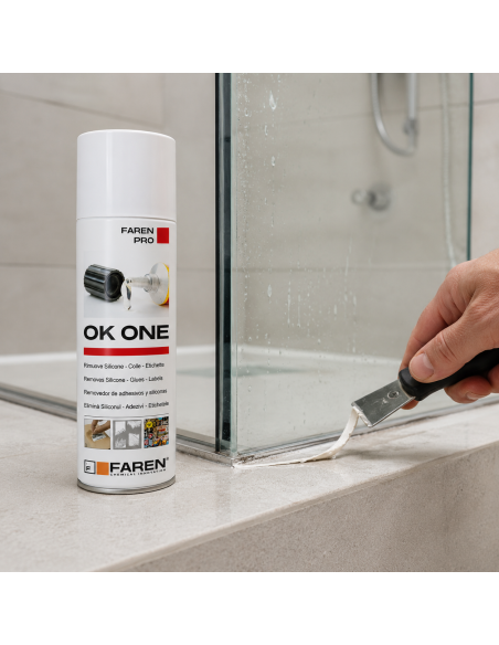 Faren OK ONE S Rimuovi Etichette E Sciogli Silicone Colla Mastice Resina 200 ml