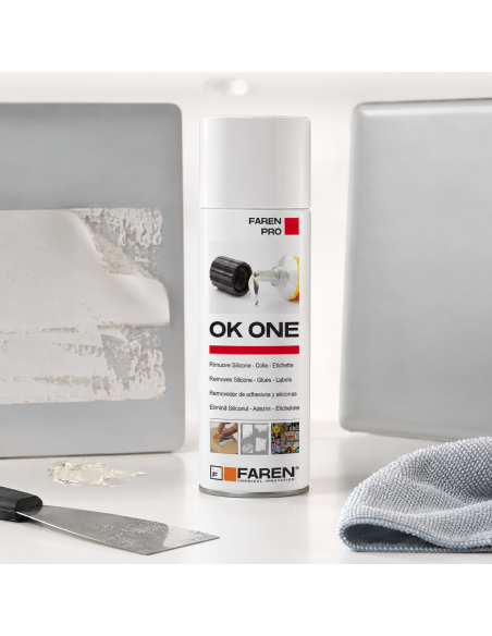 Faren OK ONE S Rimuovi Etichette E Sciogli Silicone Colla Mastice Resina 200 ml