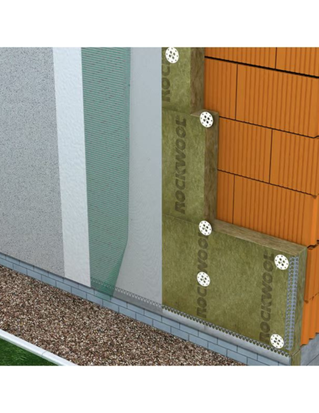Lana roccia Frontrock 120x60x10 4 Fogli λ 0,035 Cappotti Termici Isolamento Pareti