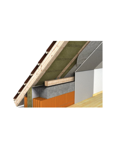 Lana roccia Frontrock 120x60x10 4 Fogli λ 0,035 Cappotti Termici Isolamento Pareti
