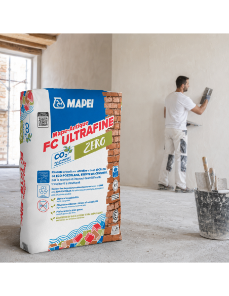 MAPE-ANTIQUE FC ULTRAFINE Malta Da Rasatura Traspirante Ultrafine 20 Kg Mapei - foto 6
