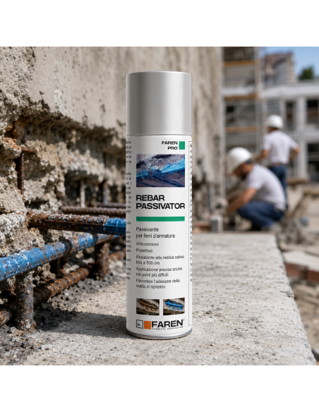 REBAR PASSIVATOR Protettivo Per La Protezione Dei Ferri D’Armatura 500 ml FAREN - foto 6