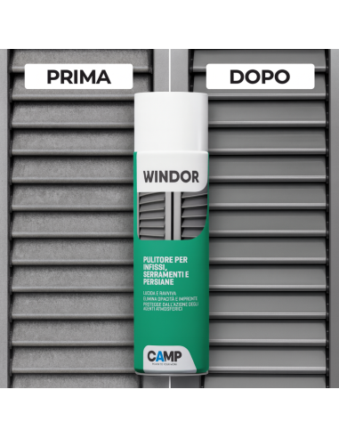 Windor Spray Lucida E Ravviva Infissi E Serramenti 500 ml 6 Pezzi CAMP - foto 3