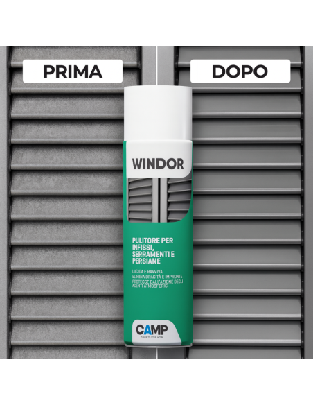 Windor Spray Lucida E Ravviva Infissi E Serramenti 500 ml 6 Pezzi CAMP - foto 3