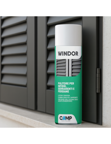 Windor Spray Lucida E Ravviva Infissi E Serramenti 500 ml 6 Pezzi CAMP - foto 4