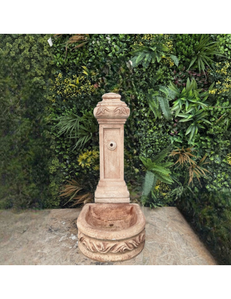 Fontana Calcestruzzo Cemento Senza Rubinetto 51x62xH.120cm Modello Spagnola FORTUNATO - foto 6
