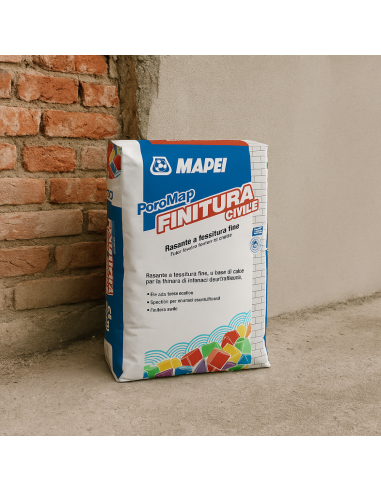 Poromap Finitura Civile Malta Traspirante Per Intonaci Deumidificanti 25 Kg Mapei - foto 5