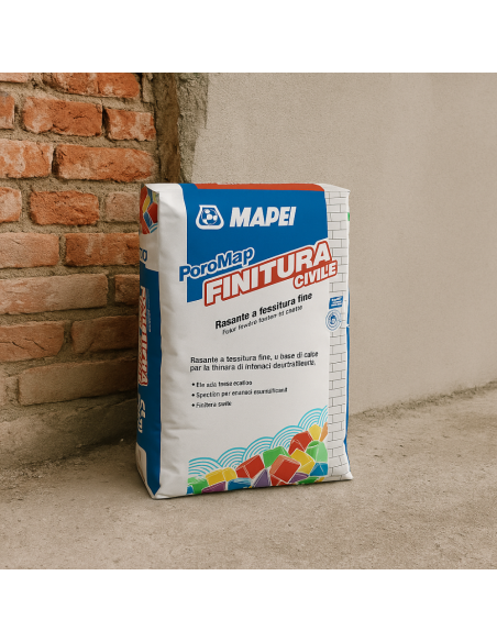 Poromap Finitura Civile Malta Traspirante Per Intonaci Deumidificanti 25 Kg Mapei - foto 5