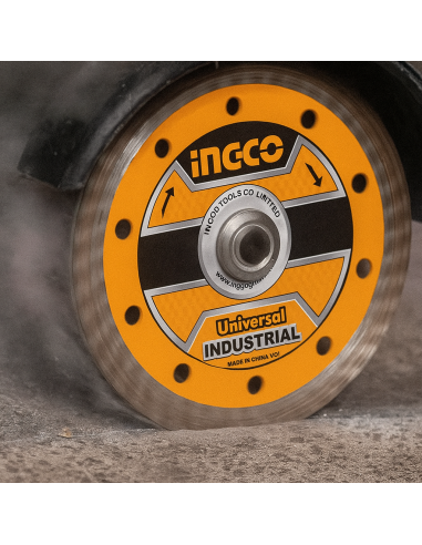 Disco Diamantato Turbo Universale Corona Continua 115 mm Ceramica Pietra Ingco - foto 6