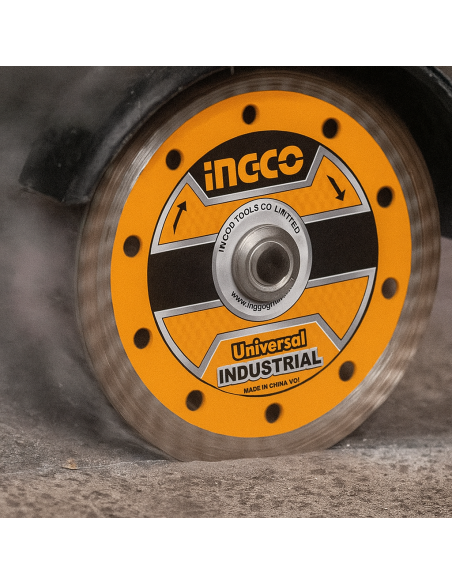 Disco Diamantato Turbo Universale Corona Continua 115 mm Ceramica Pietra Ingco - foto 6