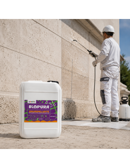 Idrorepellente Siliconico Trasparente Acqua Pronto Uso Linea BIOPURA Cromika - foto 9