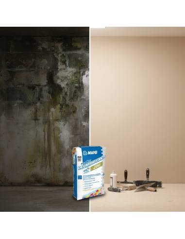 Poromap Intonaco Deumidificante 20 Kg Per Risanamento Murature 10 Sacchi Mapei - foto 6