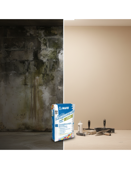 Poromap Intonaco Deumidificante 20 Kg Per Risanamento Murature 10 Sacchi Mapei - foto 6