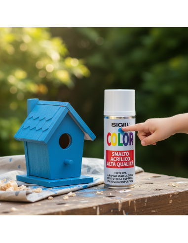 Color Smalto Acrilico Spray Di Alta Qualità Per Tutte Le Superfici 400 ml SIGILL - foto 4
