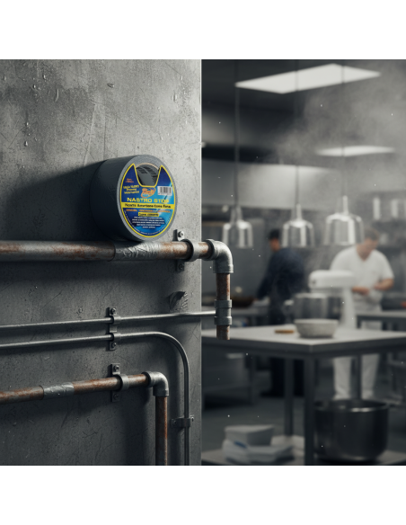 Nastro Stop Argento Rinforzato Multiuso Impermeabile 25 m x 50 mm SIGILL - foto 6
