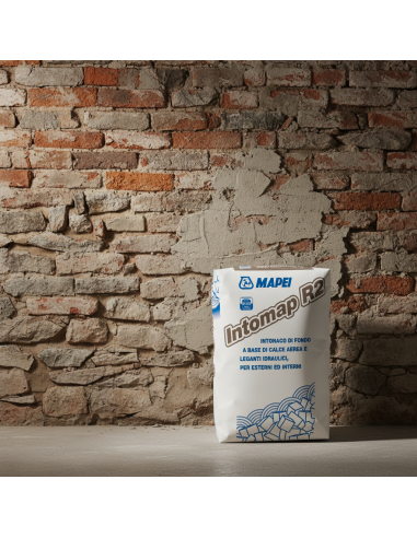 Intonaco Di Fondo Calce Intomap R2 Per Murature 25 Kg Mapei - foto 6