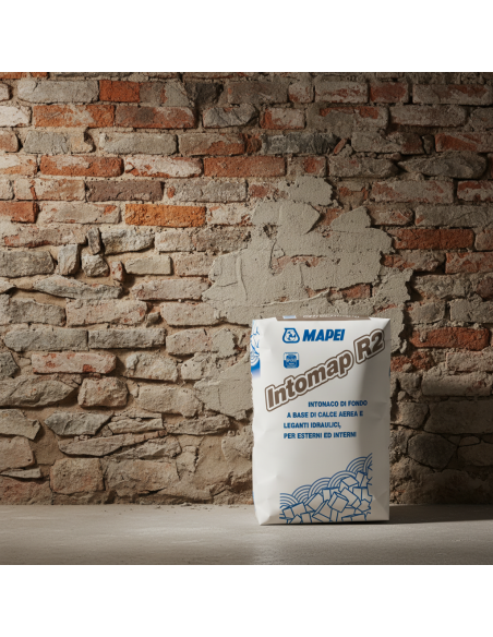 Intonaco Di Fondo Calce Intomap R2 Per Murature 25 Kg Mapei - foto 6