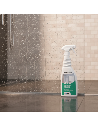 Kit 6 Pezzi Brill Doccia Anticalcare Protettivo Per Vetri E Ceramiche 750 ml CAMP - foto 5